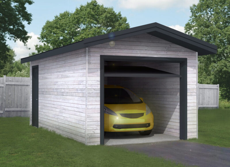 Garage ossature bois 16 m²