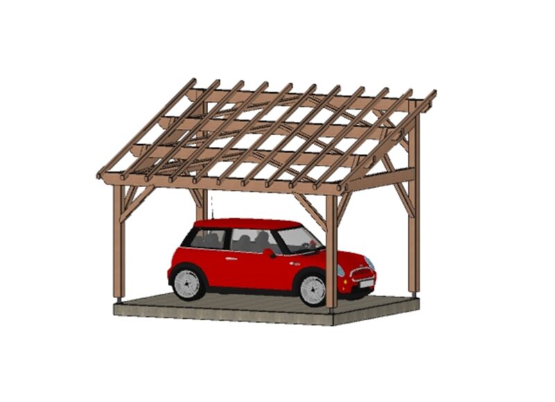 Abri voiture Eco Angers. 350*450cm