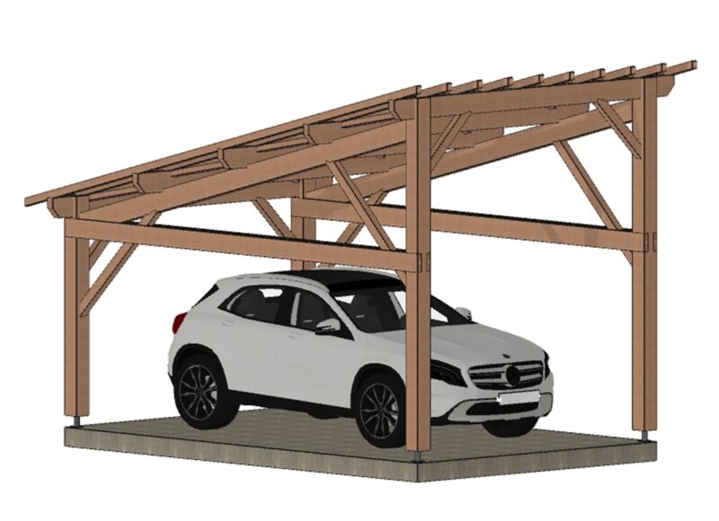 Abri voiture Nantes. 350*550cm