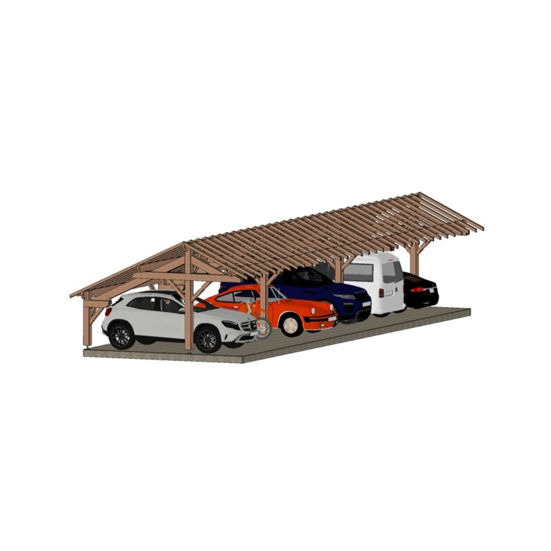 Abri voiture Annemasse. 1614*520cm