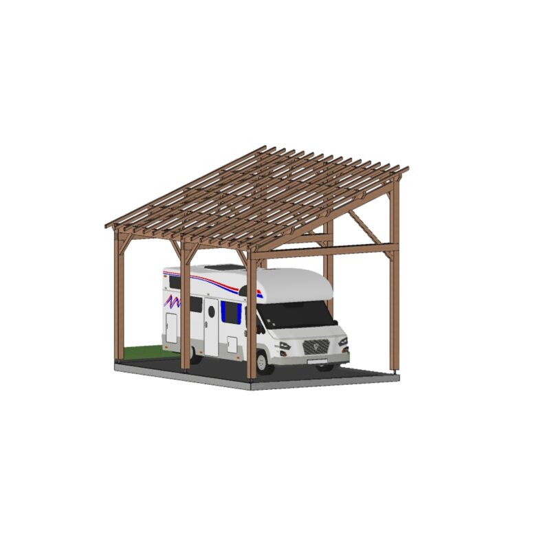 Abri camping-car Rennes. 500*700cm