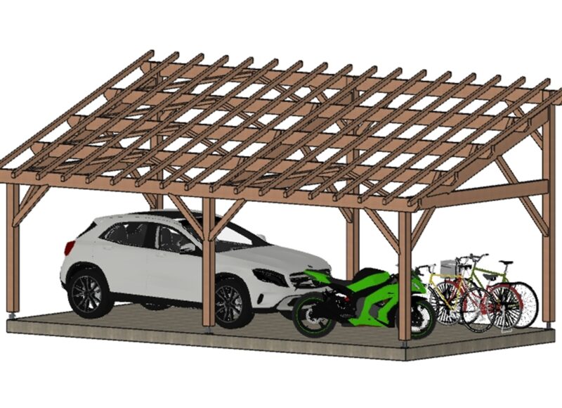 Abri voiture Eco Marseille. 400*800cm