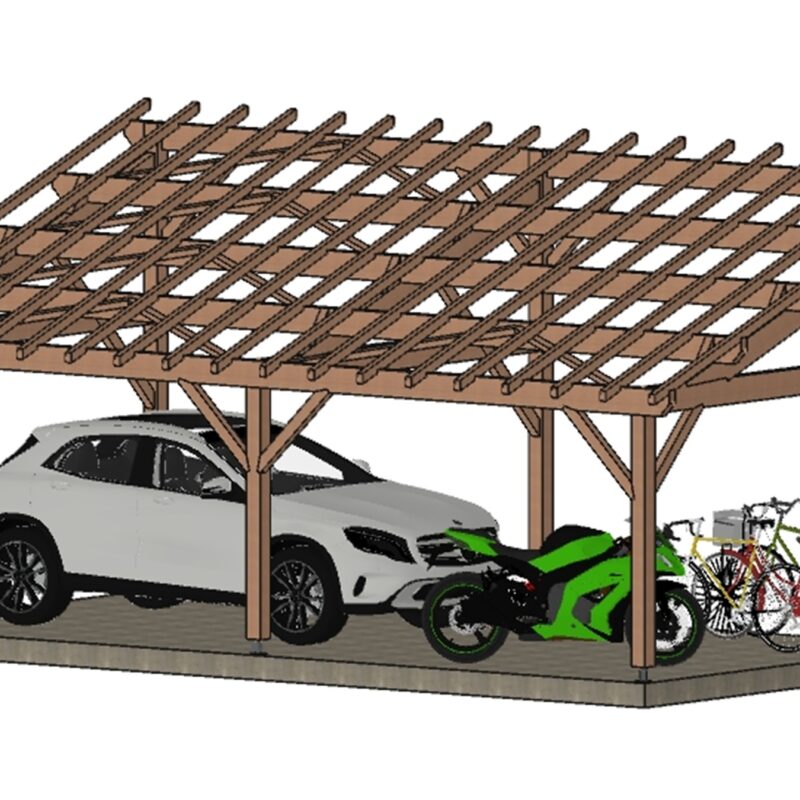 Abri voiture Eco Marseille. 400*800cm