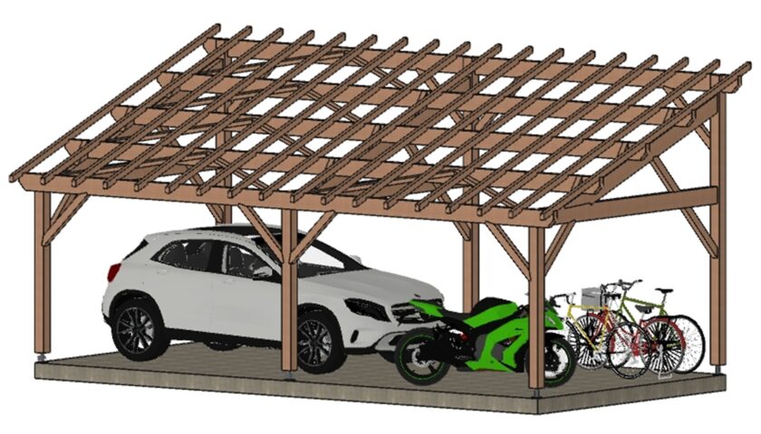 Abri voiture - 1 Pan