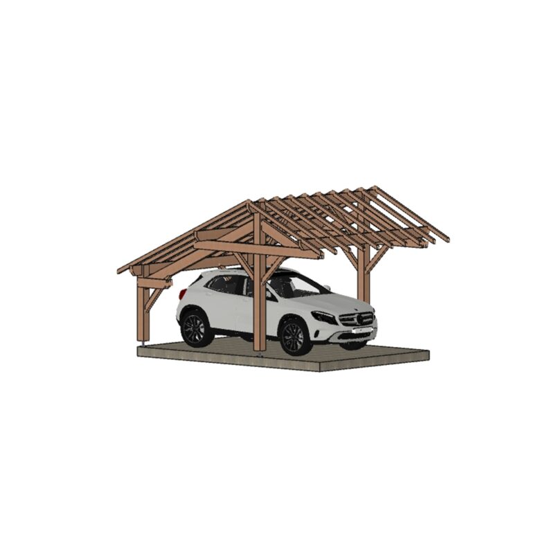 Abri voiture Saint-Etienne. 350*520cm