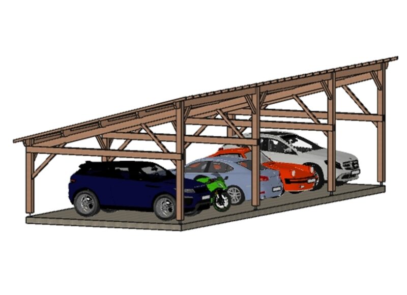 Abri voiture Strasbourg. 1432*550cm