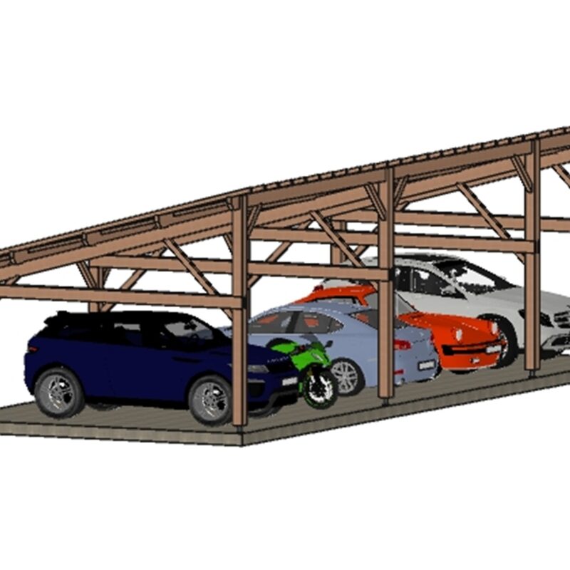 Abri voiture Strasbourg. 1432*550cm