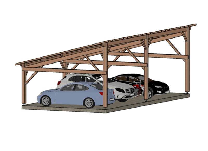 Abri voiture Brest. 1082*550cm