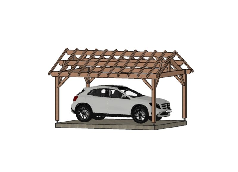 Abri voiture ECO Annecy. 400*500cm
