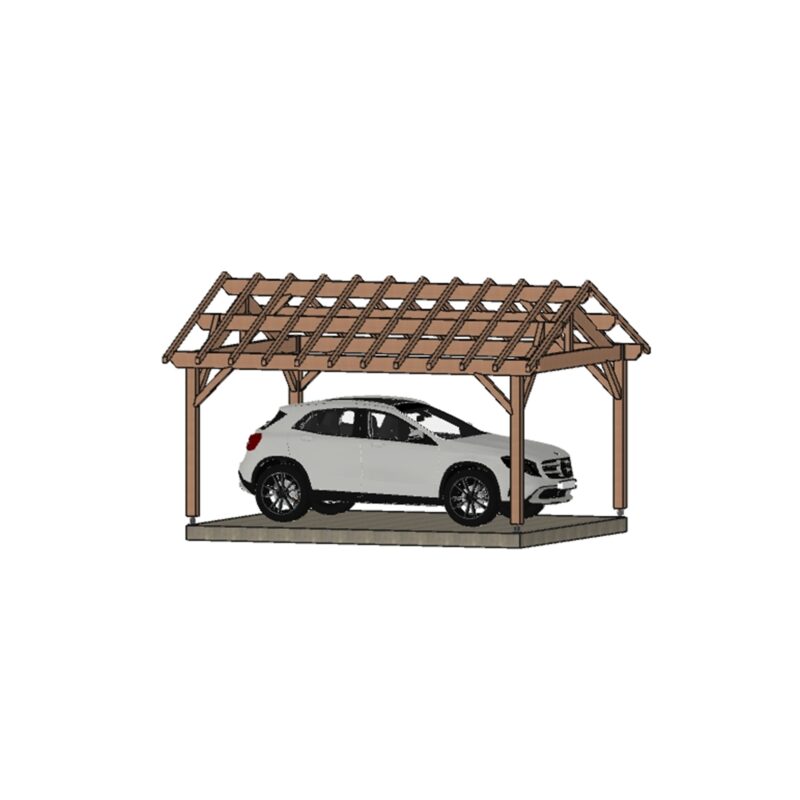 Abri voiture ECO Annecy. 400*500cm
