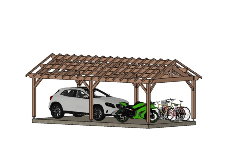 Abri voiture ECO Grenoble. 400*800cm