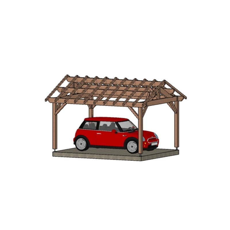 Abri voiture ECO Chambéry. 350*450cm