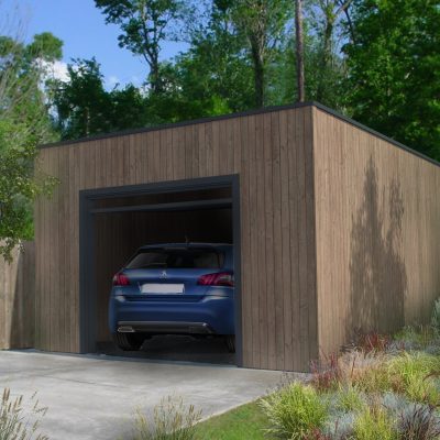 garage bois sur mesure garage ossature bois garage toit plat