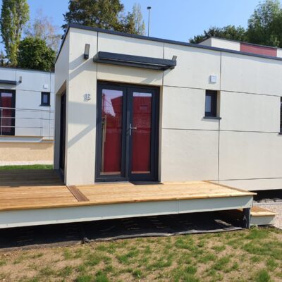 Garage bois materiaux HardiePanel