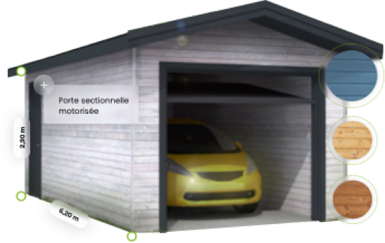 Garage bois 1 place