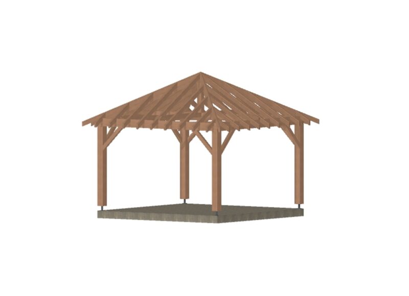 Kiosque Bois Nice. 400*400cm