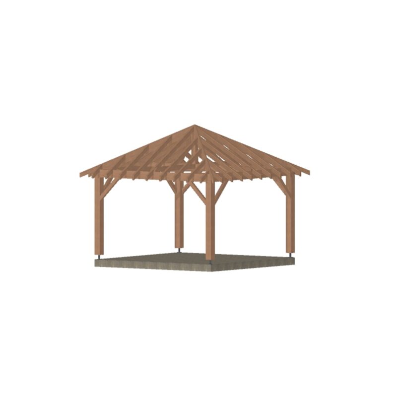 Kiosque Bois Nice. 400*400cm