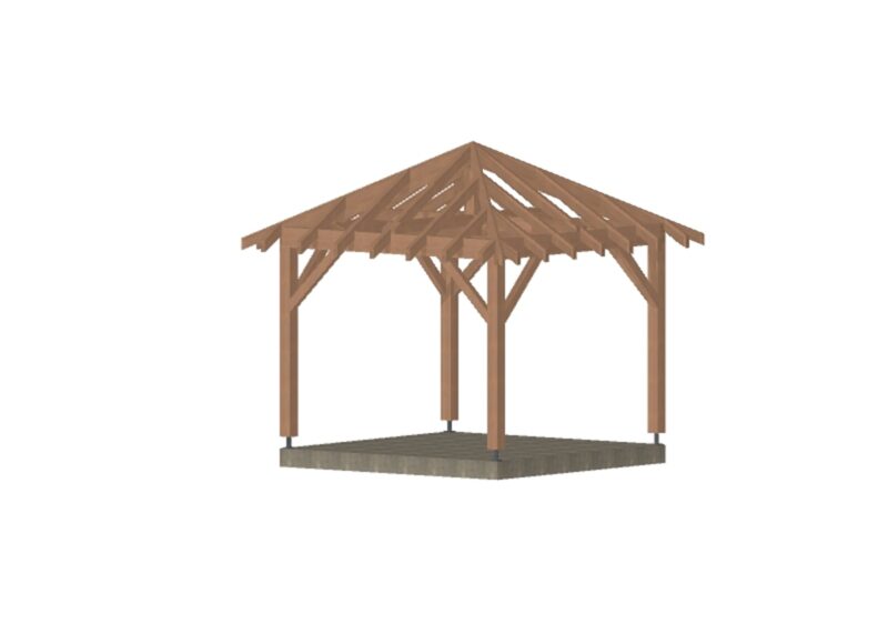 Kiosque Bois Marseille. 300*300cm