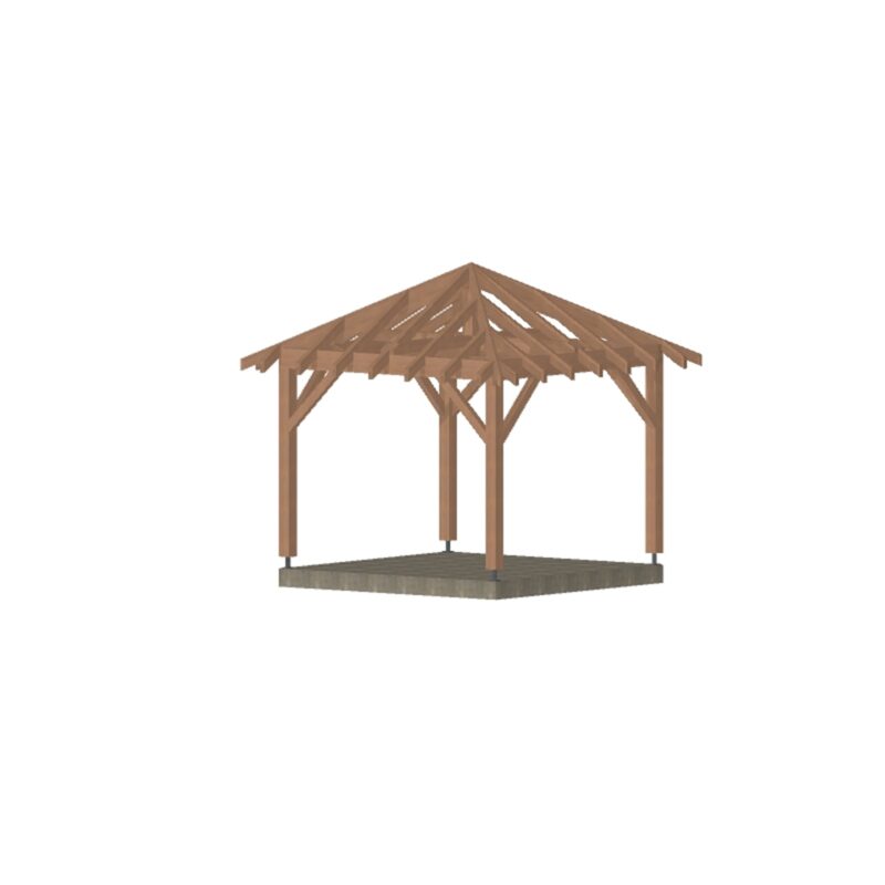 Kiosque Bois Marseille. 300*300cm