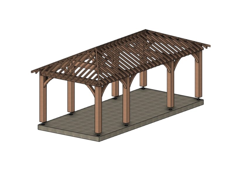 Kiosque Bois Montpellier. 700*300cm