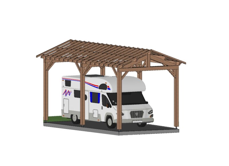 Abri camping-car Nantes. 400*800cm