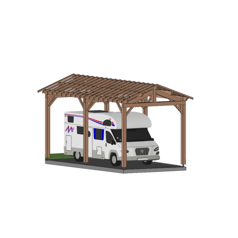 Abri camping-car Nantes. 400*800cm
