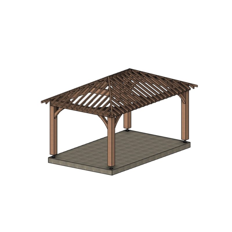 Kiosque Bois Toulouse. 500*300cm
