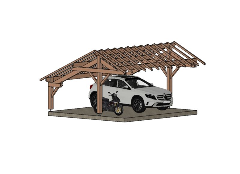 Abri voiture Clermont. 550*520cm